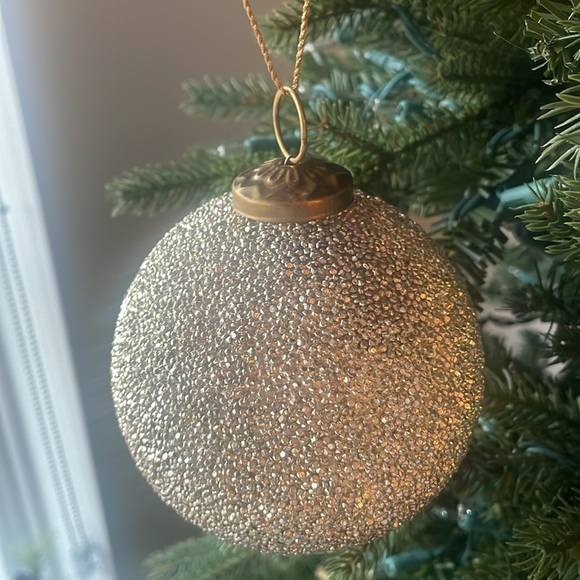 RH Christmas Ball Silver Ornament - Picture 3 of 5